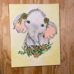 Nursery Baby Ellie Canvas
